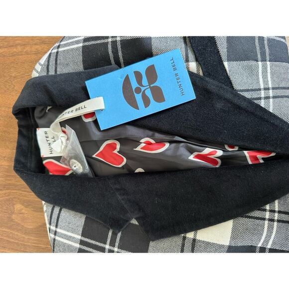 Hunter Bell Catherine Blazer Black White Plaid Checkered Large NEW - Picture 5 of 11